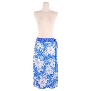 NWT Johnny Was Clio Midi Coverup Skirt Blue Sz Small